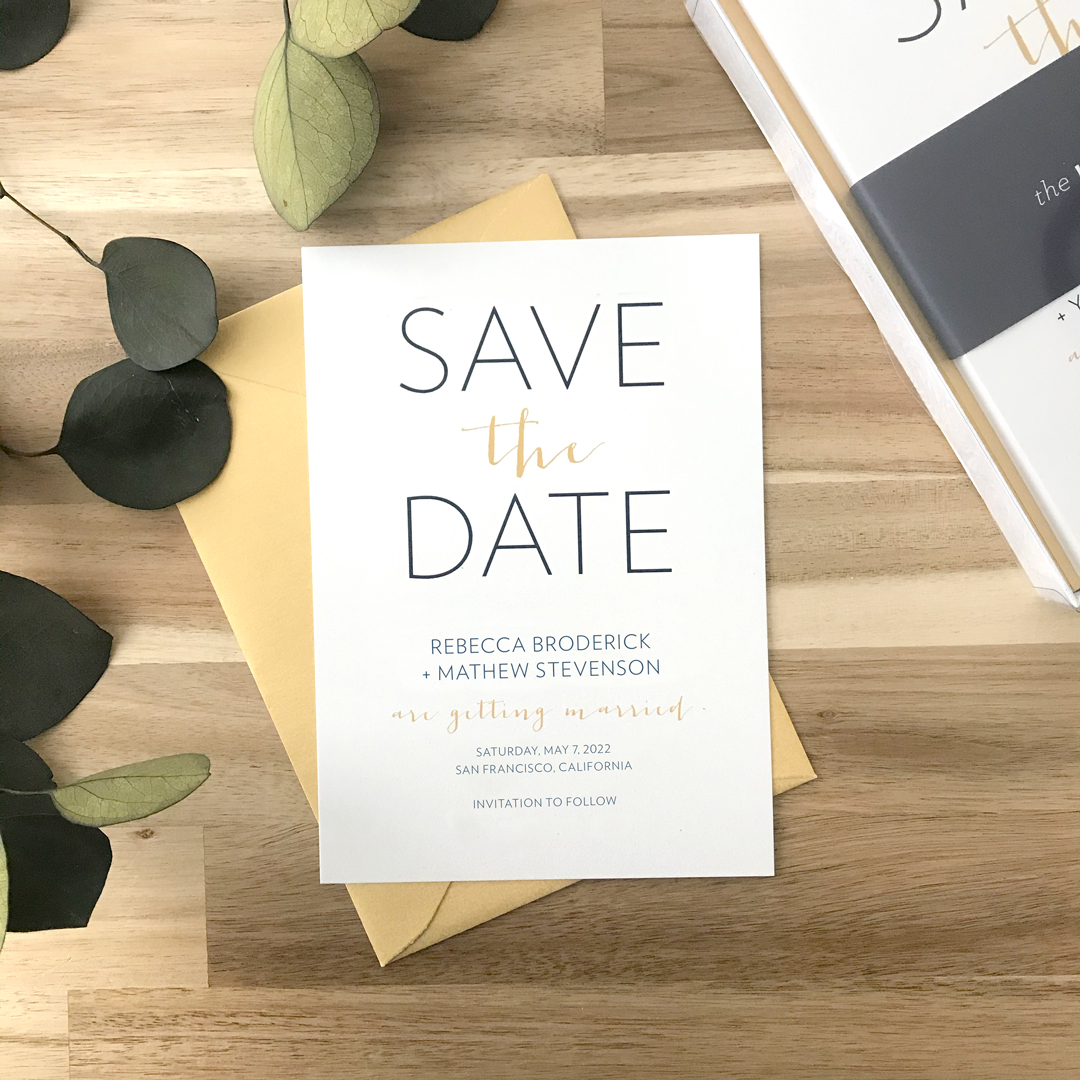 Modern Italia Save the Date design by The Loveprint
